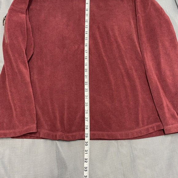 Horny Toad Men's Long Sleeve Burgundy  Fleece Pullover  Size Large - Picture 3 of 9